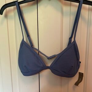 J crew blue bikini top and bottoms